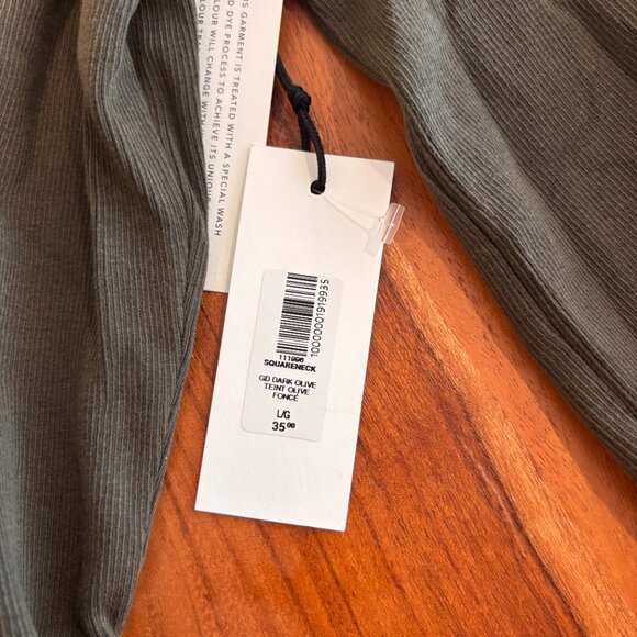 Aritzia Olive Long Sleeve Top - Picture 7 of 7